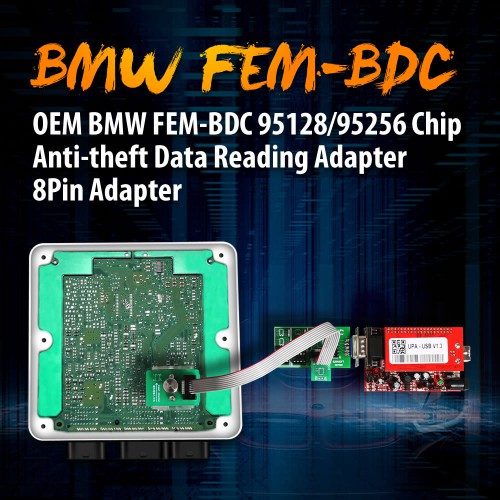 OEM BMW FEM/BDC 95128/95256 Chip Anti-theft Data Reading Adapter 8Pin Adapter No Need Disassembling UPA/Orange5/CG PRO 9S12/Iprog ECU Programmer